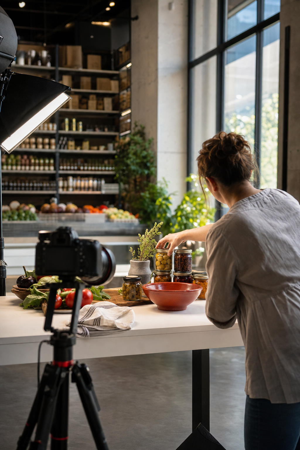 In-store product photography set