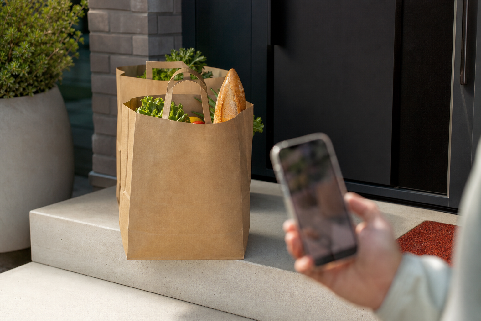 Order delivered at the door