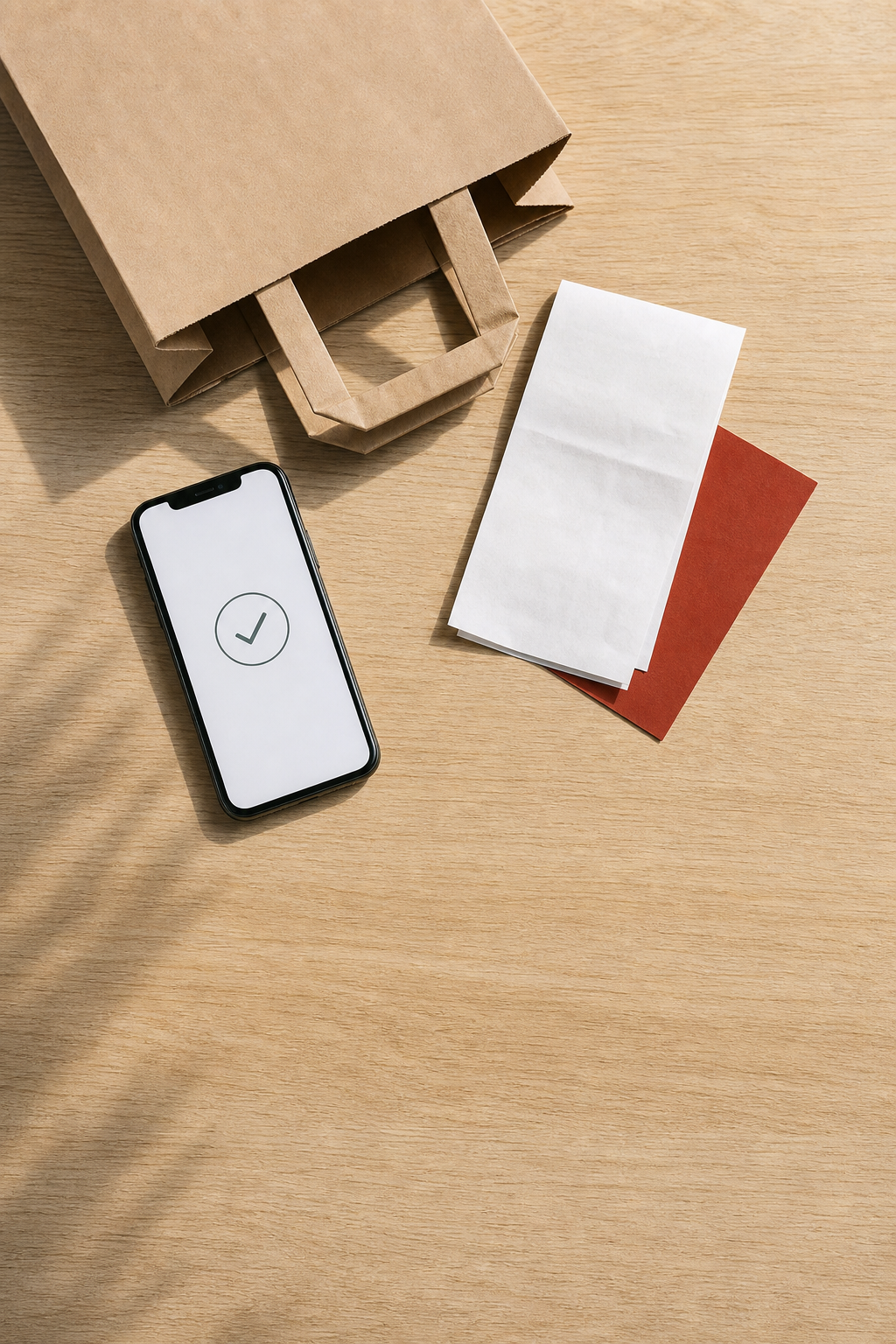 Order confirmed on a phone